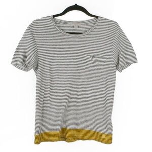 Burberry Striped Black White Linen Cotten Blend Shirt Top